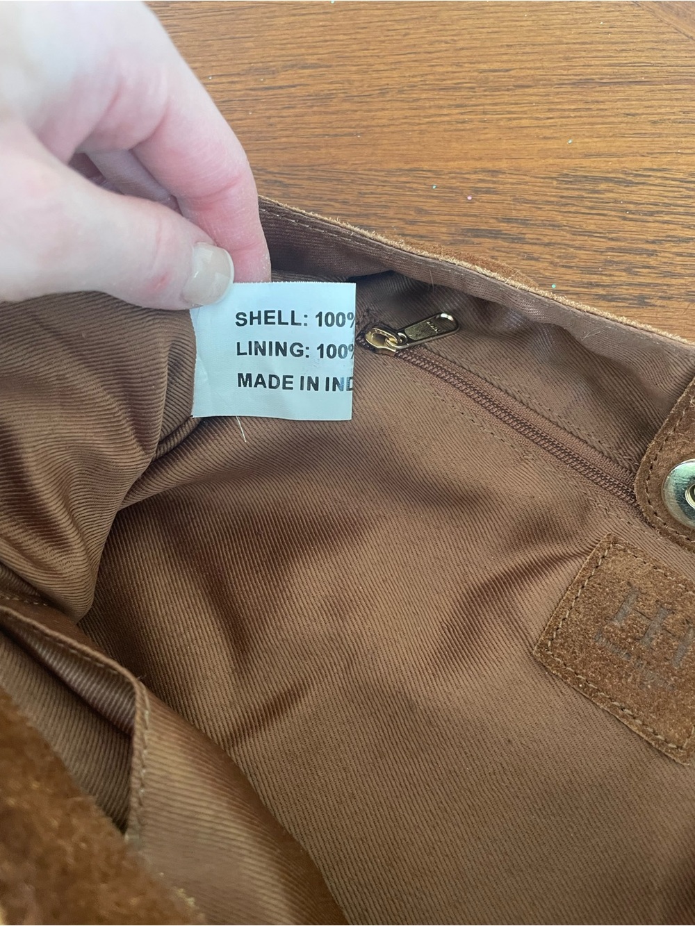 Brown Suede Fringe Hobo Bag - Picture 6 of 9